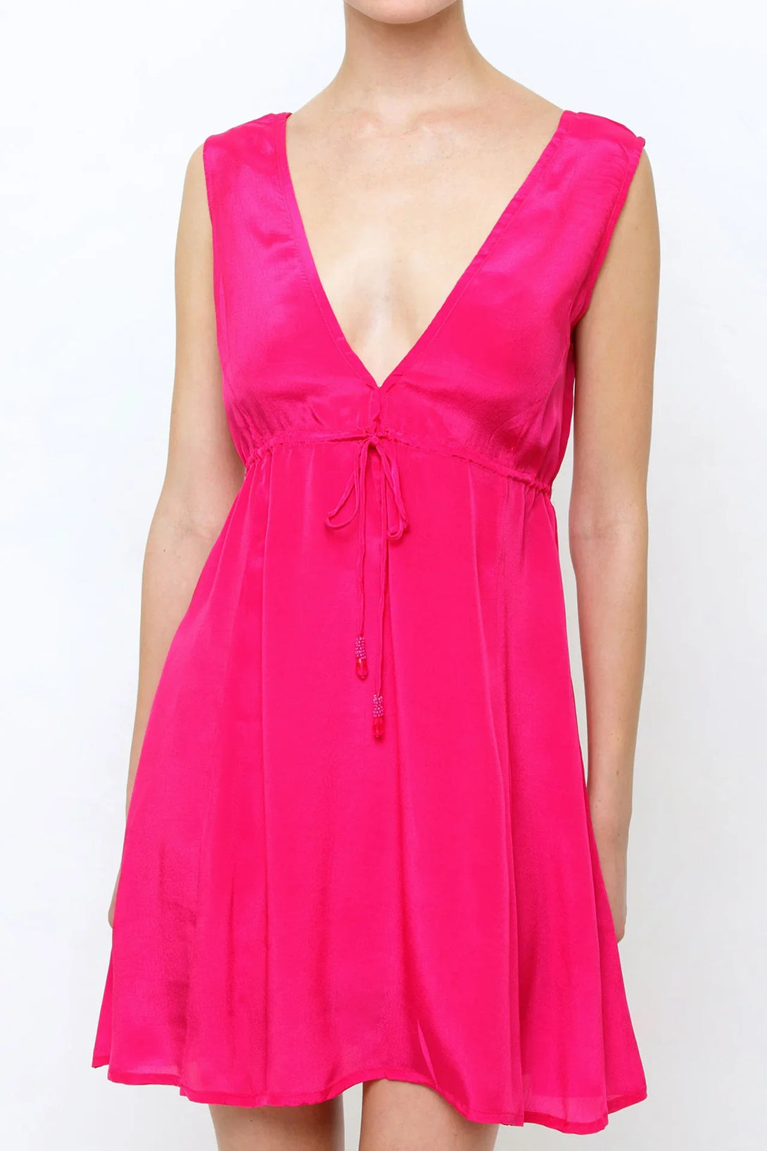  light pink mini dress, short sleeveless summer dresses,Shahida Parides, mini frock for women,