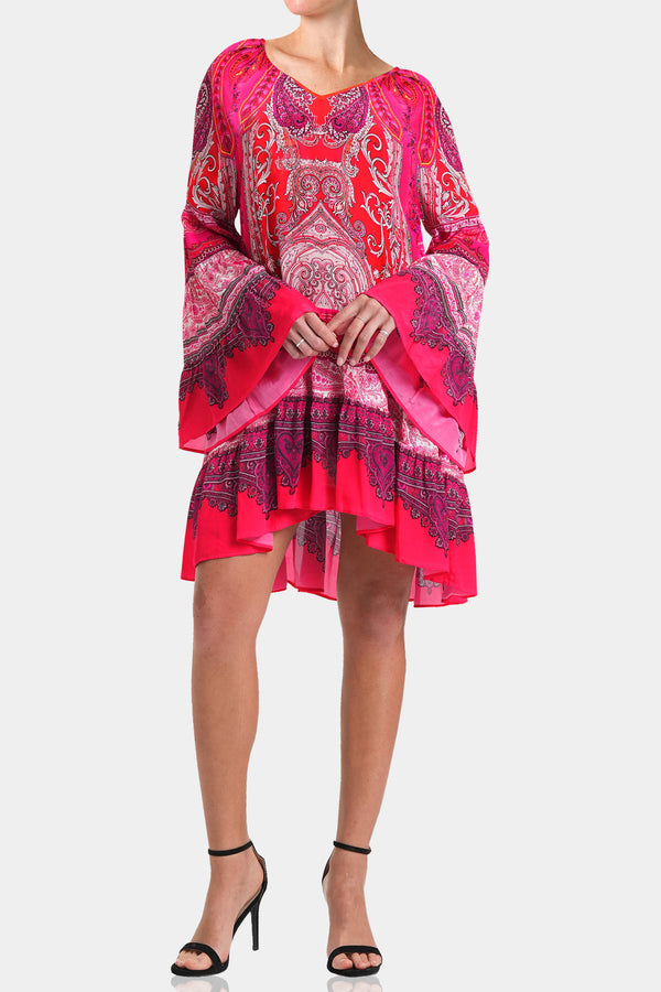  dress mini pink, short sleeveless summer dresses,Shahida Parides, mini frock for women,