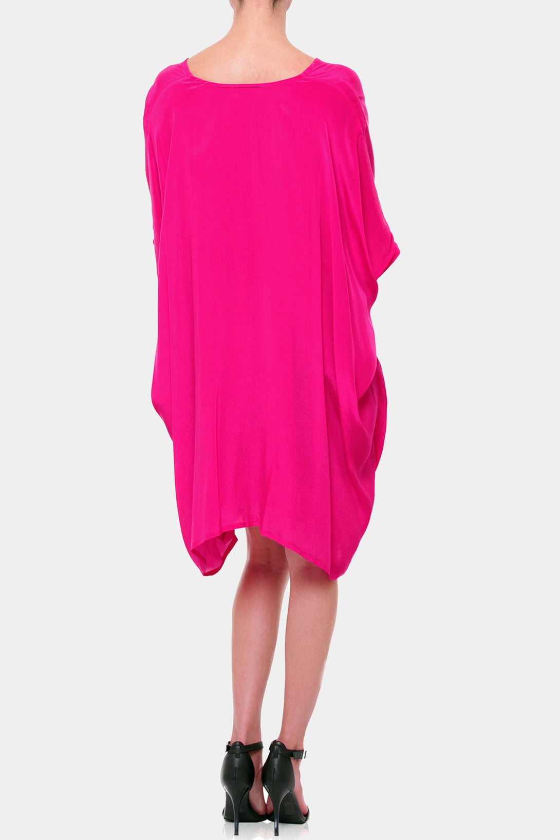  hot pink dress mini, short kaftan, Shahida Parides, sexy mini dresses for women, embellished mini dress,