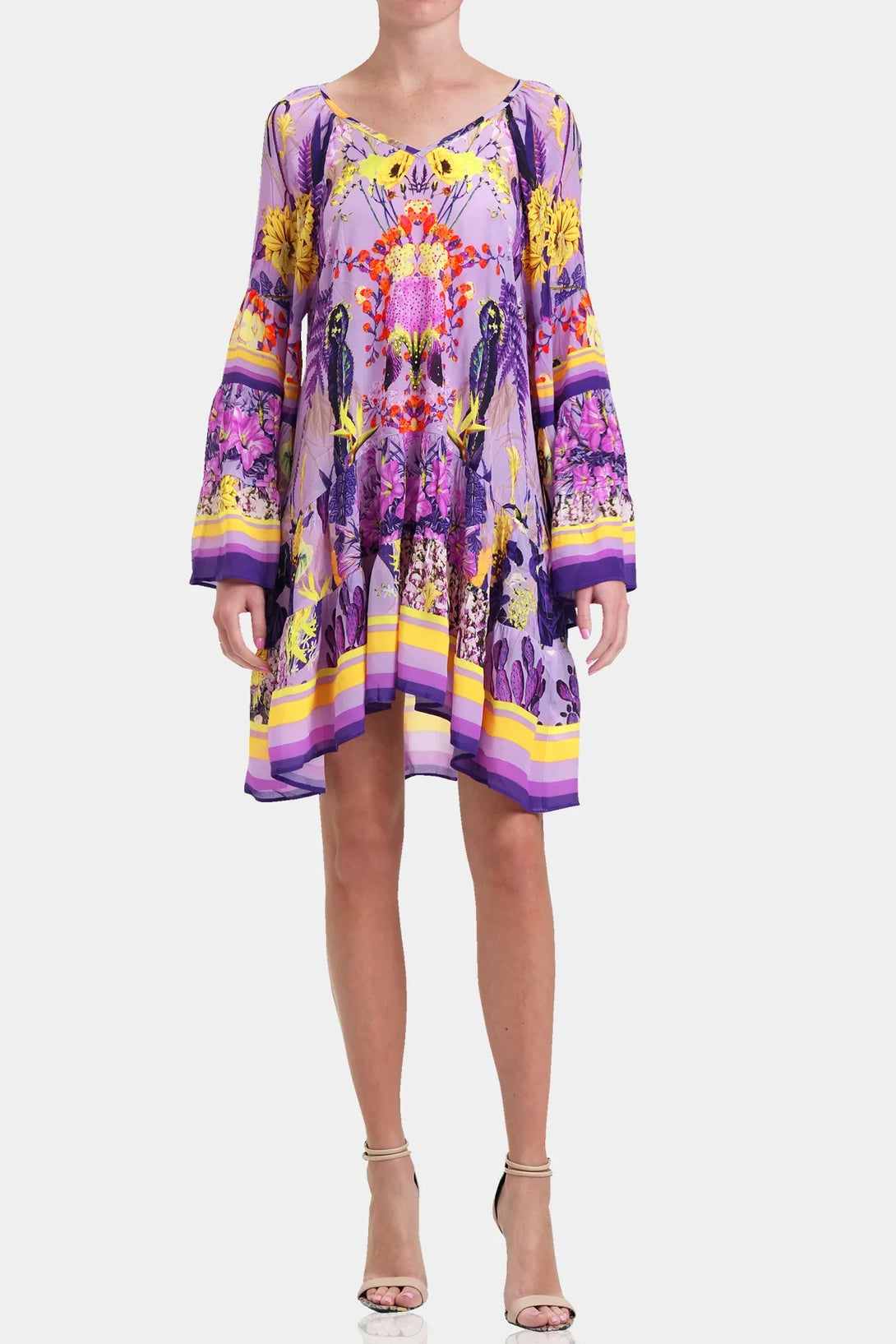 Designer Long Sleeve Short Dress | Short Mini Dress