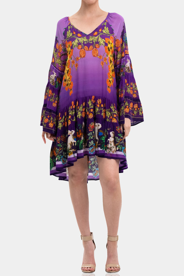  purple satin short dress, sleeveless mini dress, Shahida Parides, short dress mini,