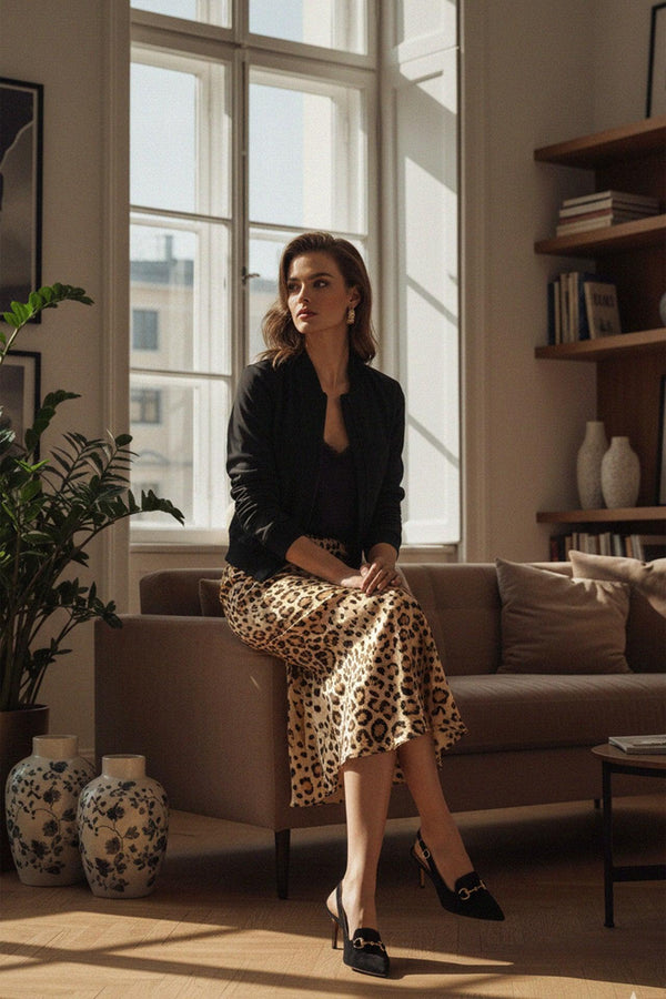 Shahida Parides,
women's knee length skorts,
ladies midi skirts,
knee skirt length,