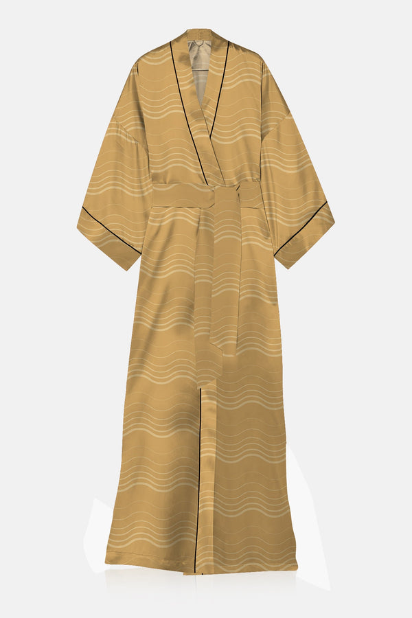 plus size kimono, luxury kimono, 
long silk robe, Kyle X Shahida,