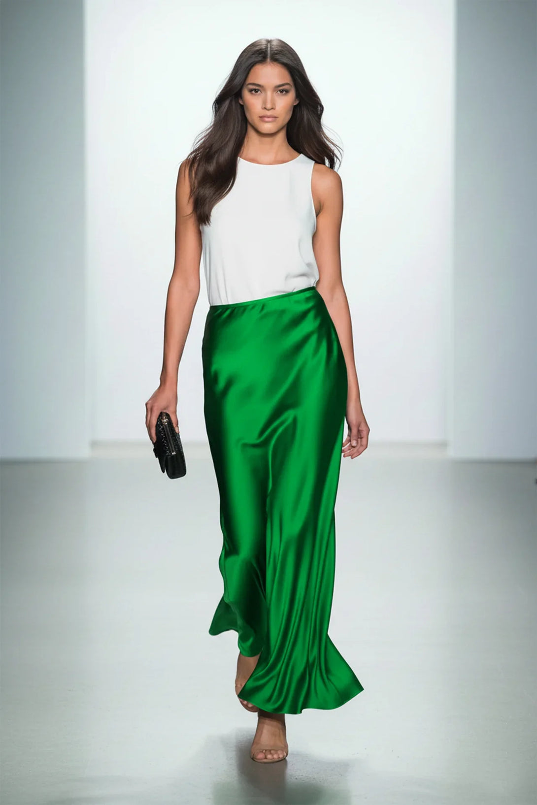 Shahida Parides,
ladies longer length skorts,
high waisted maxi skirt,
high waisted long skirt,