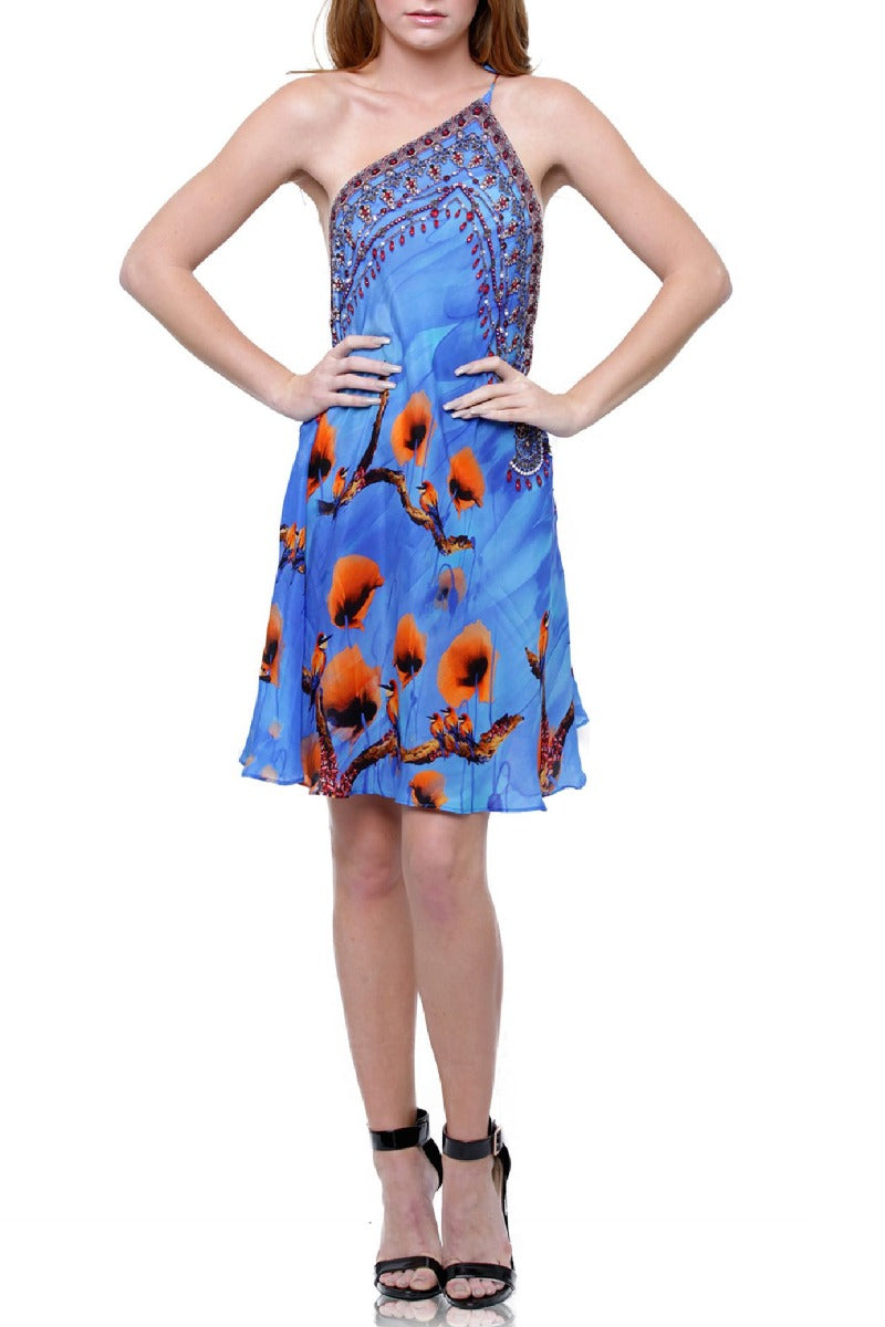  short dress light blue, Shahida Parides, cute mini dresses, short sleeveless summer dresses,