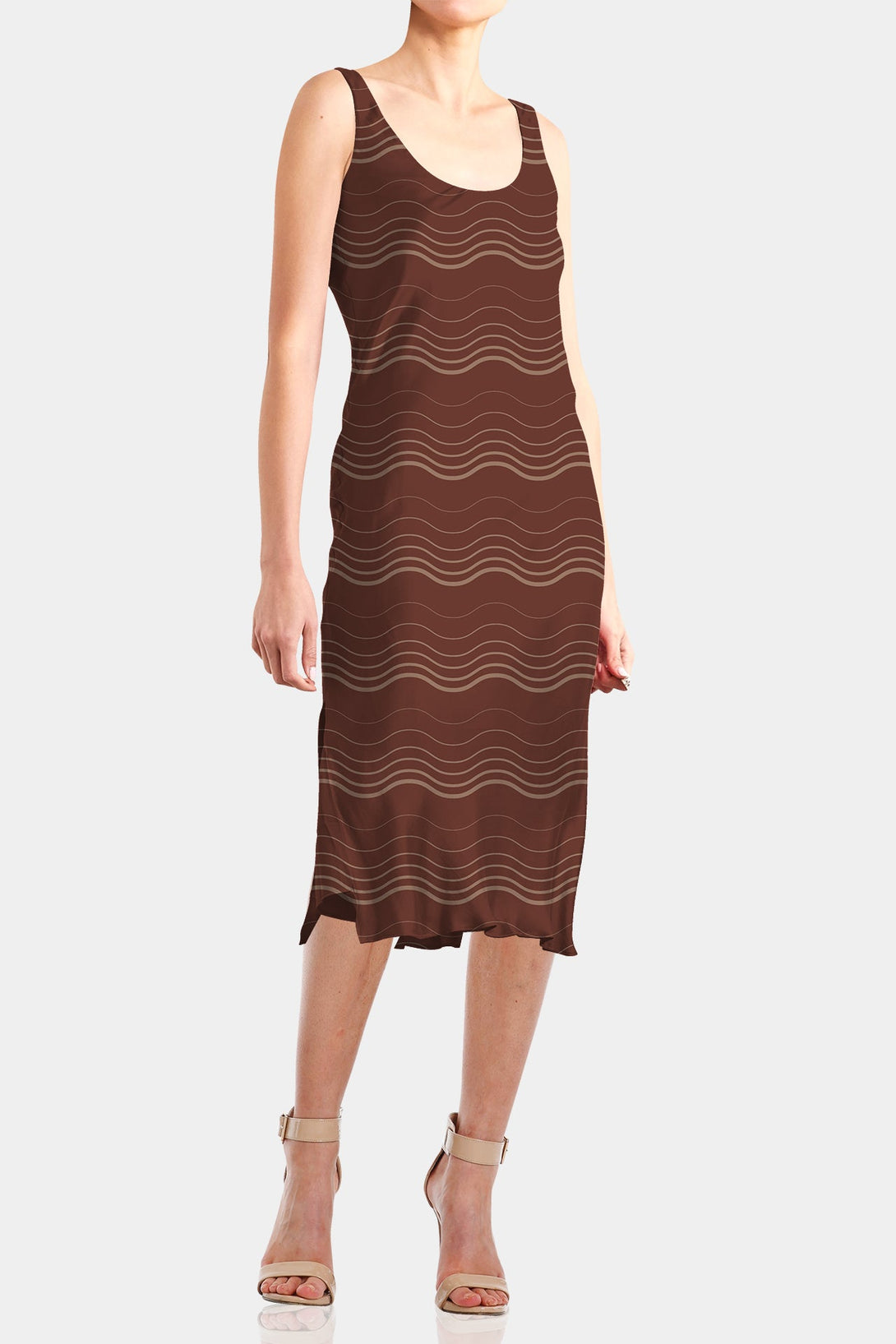 midi camisole dress S Stripe Print Best Silk Camisoles