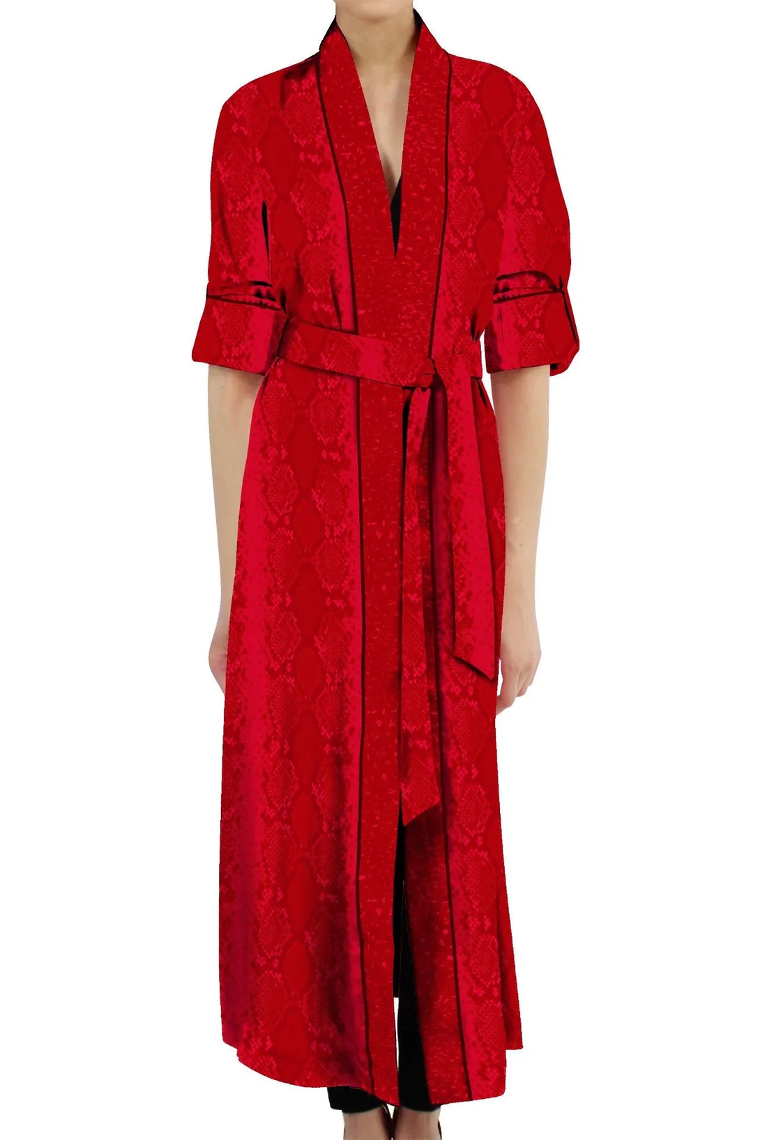blood stone robe, vegan silk fashion, cupro sustainable, designer wear, shahida collection, kyle richards