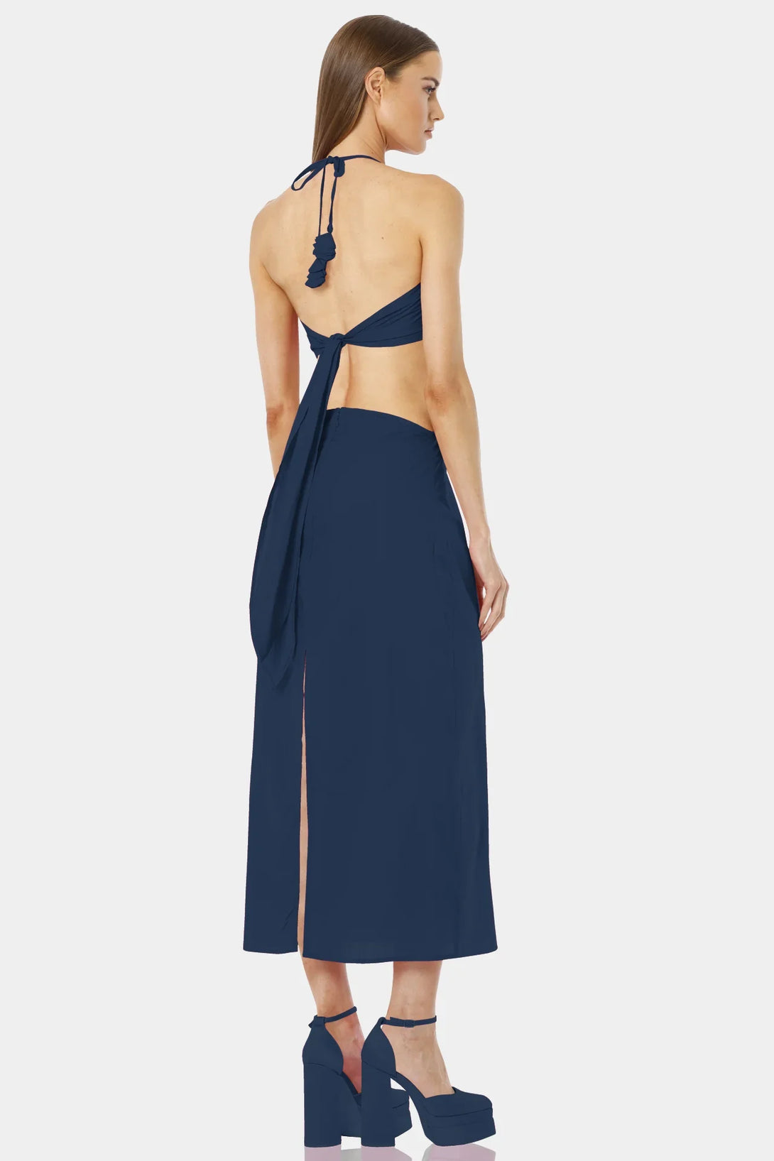 S Blue Maxi Day Dress S Blue Maxi Day Dress