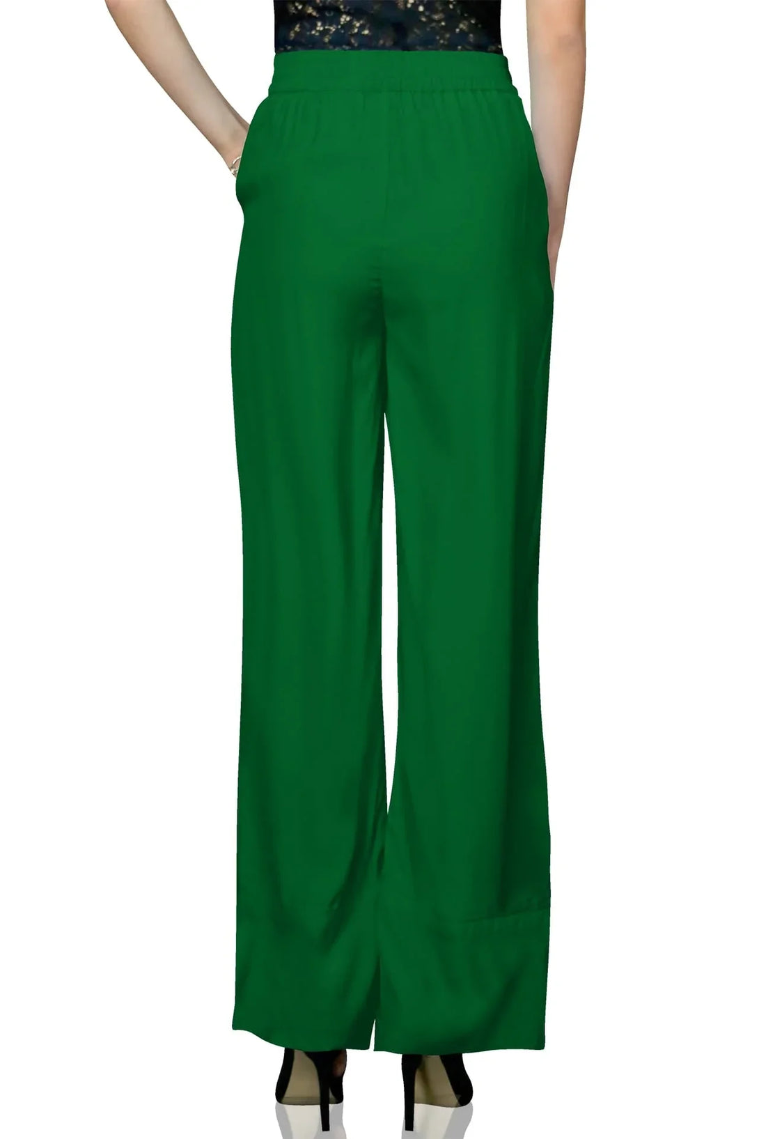 Designer Green High Waisted Pants | Plazzo For Woman | Kyle X Shahida Shahida Parides Designer Green High Waisted Pants | Plazzo For Woman | Kyle X Shahida Shahida Parides