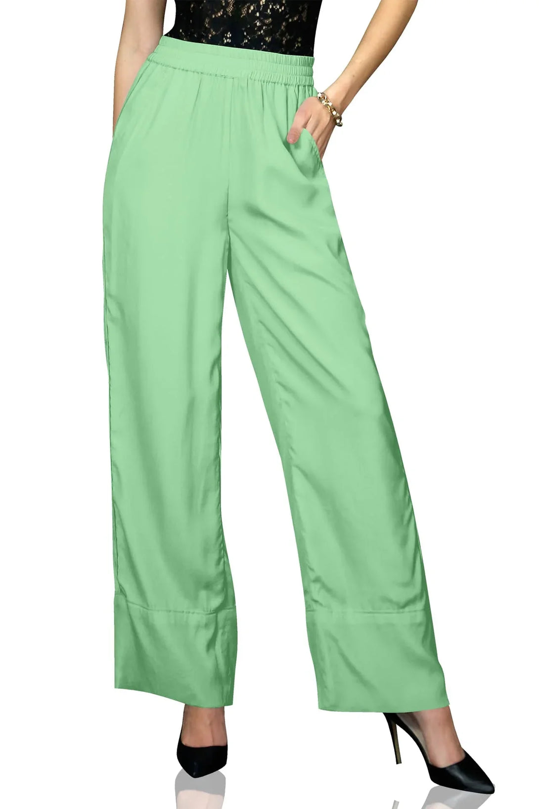 Small Green Wide Leg Pants Small Green Wide Leg Pants
