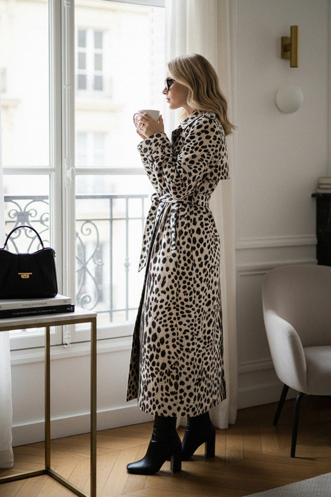 Long Trench Coat for Women | Modern Full-Length Coat - Shahida Parides Custom Long Trench Coat for Women | Modern Full-Length Coat - Shahida Parides Custom