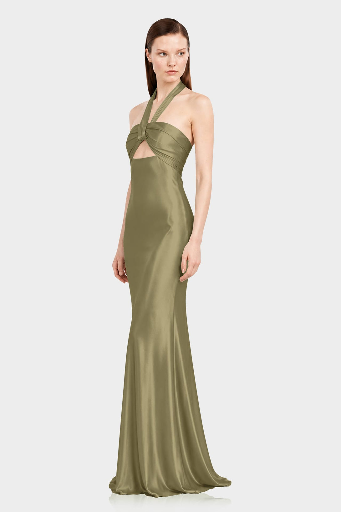 matte satin olive bridesmaid dresses Olive Green Bridesmaid DressesAzazie