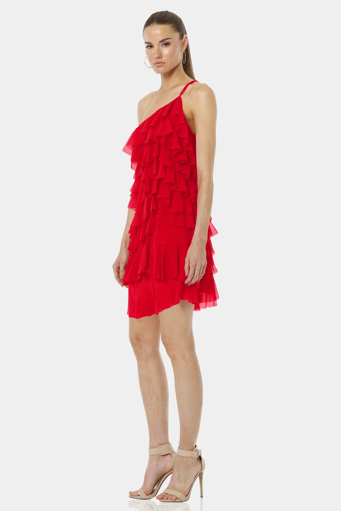 Medium Chili Red Backless Short Dress Medium Chili Red Backless Short Dress