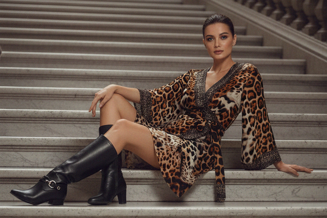 Shahida, animal print wrap dress,
animal print wrap , Shahida Parides, animal print short dress, mini animal print dress, mini dress print, short casual dresses