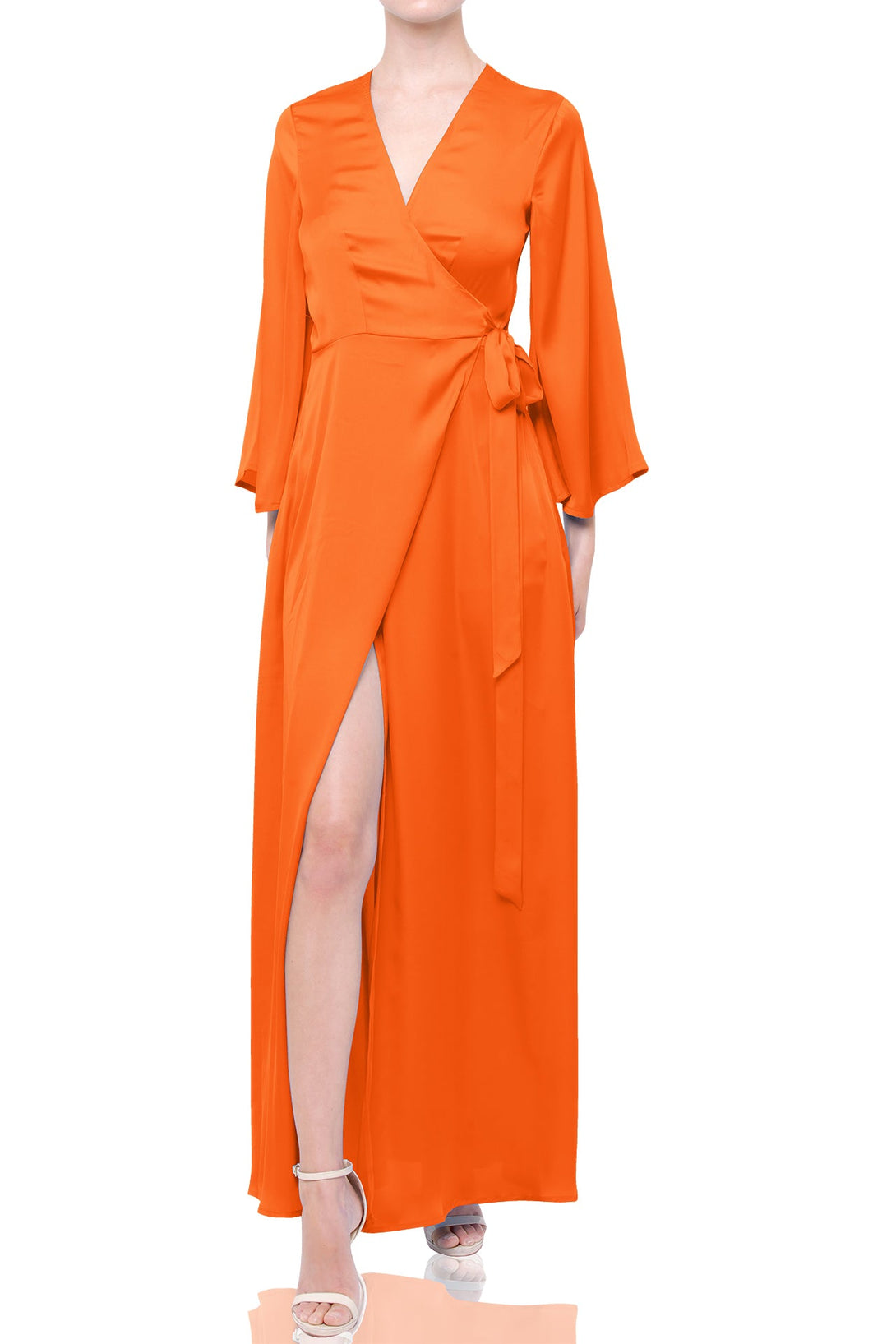 Designer Full Sleeve Long Maxi Dress in Sunset - 2022 Topseller Sunset Long Maxi Dress M
