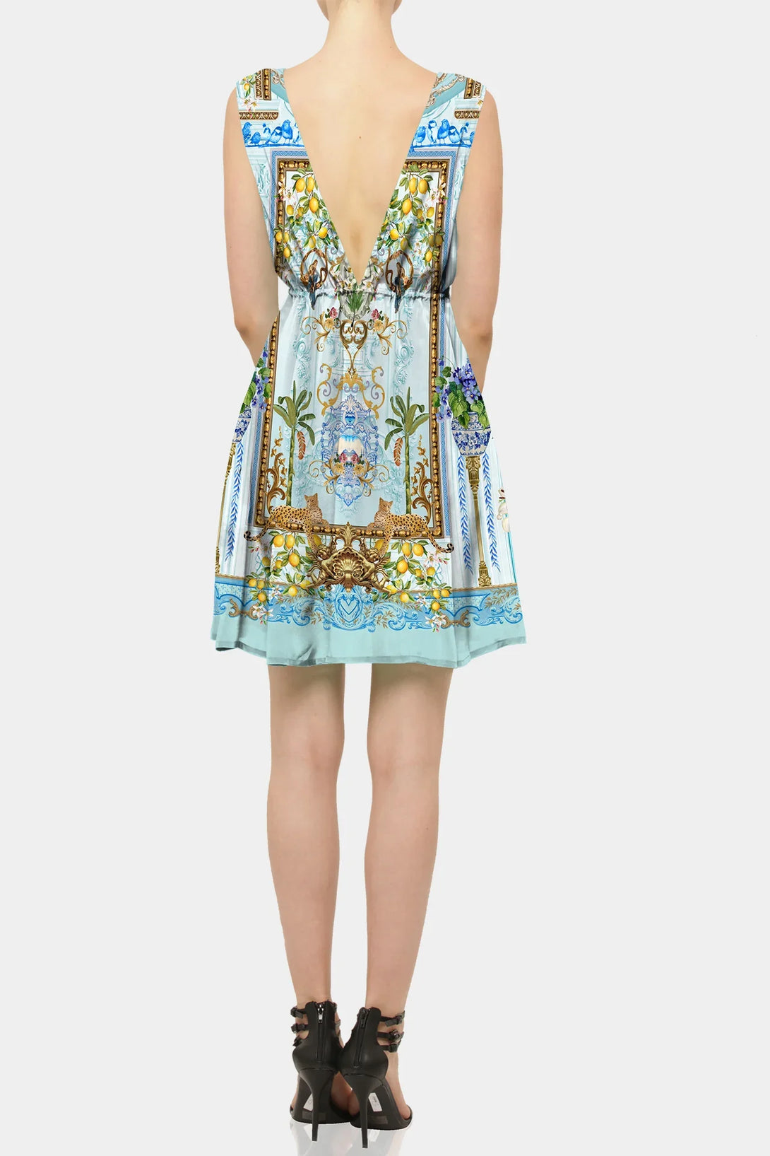Shahida Parides, plunging v neck dress, mini dresses for women, plunging v neck,