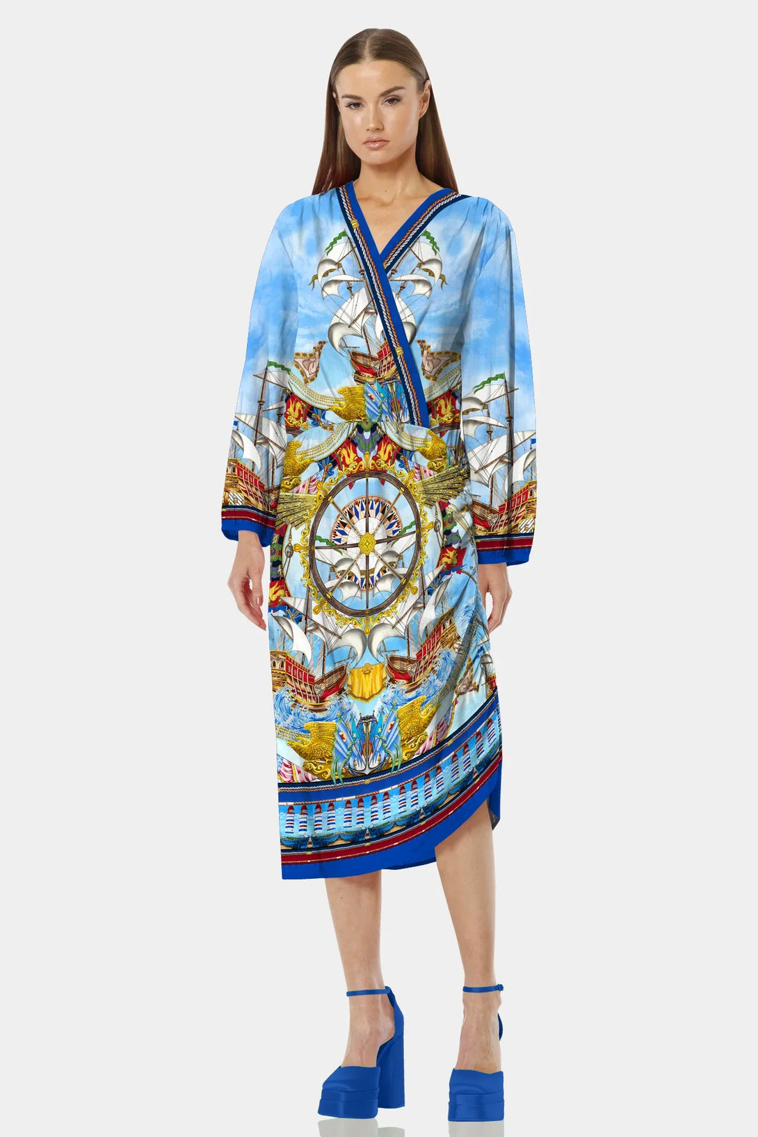 S Nautical Flair Midi Dress Outfit S Nautical Flair Midi Dress Outfit
