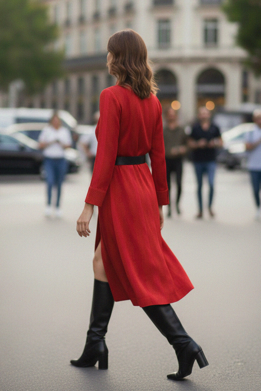 vegan silk, blood stone robe, shahida design, kyle richards, full length dress, eco cupro, sustainable wear