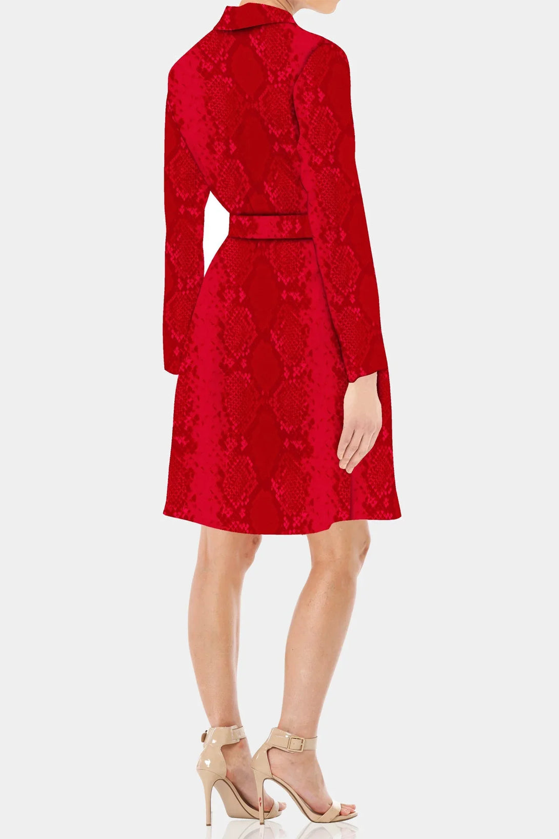 mini length dress, cupro sustainable wear, womens wrap mini, shahida richards label, blood stone fashion, eco friendly dress