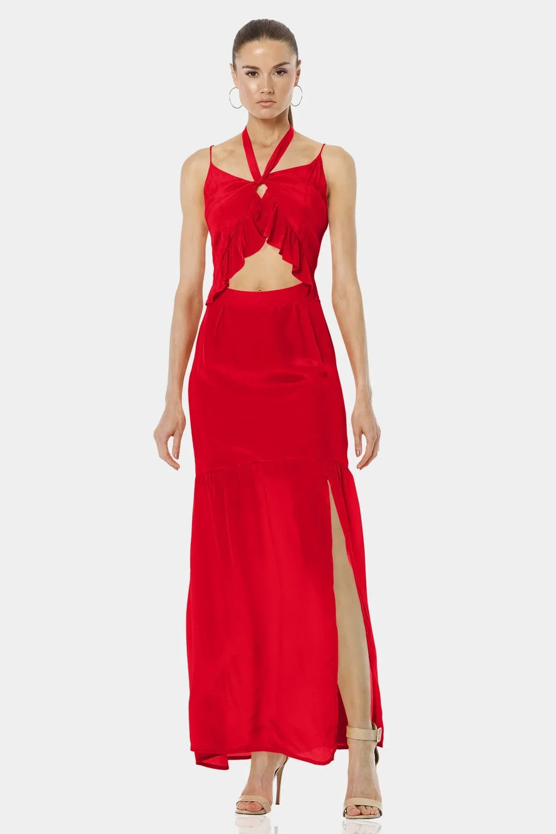 luxe tone, elegant look, summer fashion, soft shape, stylish red, bold silhouette, shahida parides