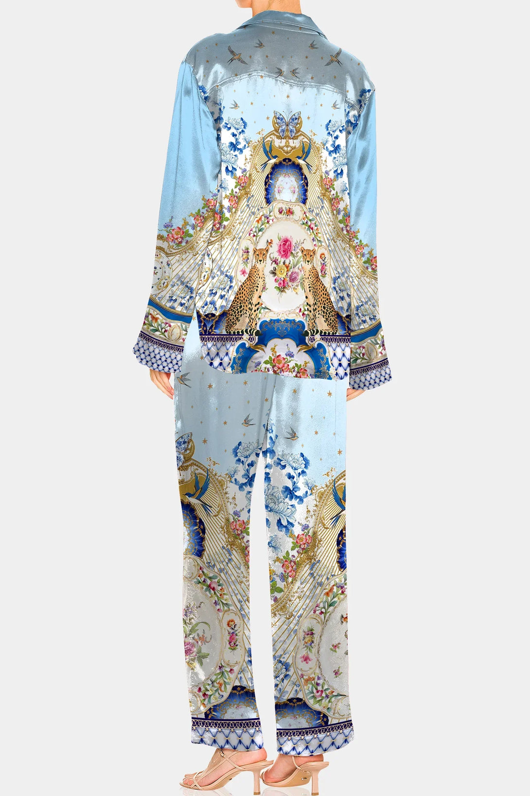 romanticism print, Shahida Parides, ladies shirts, ladies printed shirt,
formal shirts for women, 