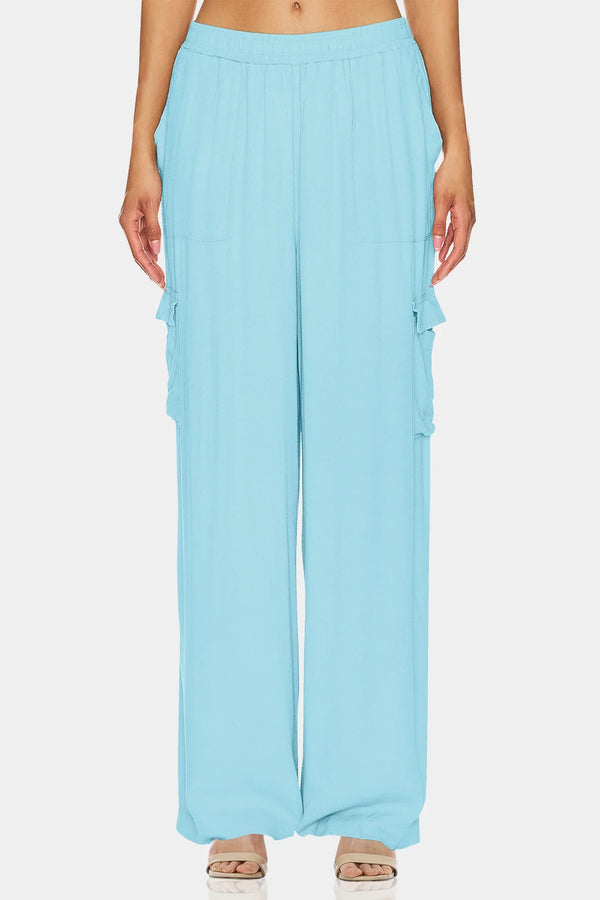 light blue dress pants, straight leg dress pants, plazzo pants, Shahida Parides,