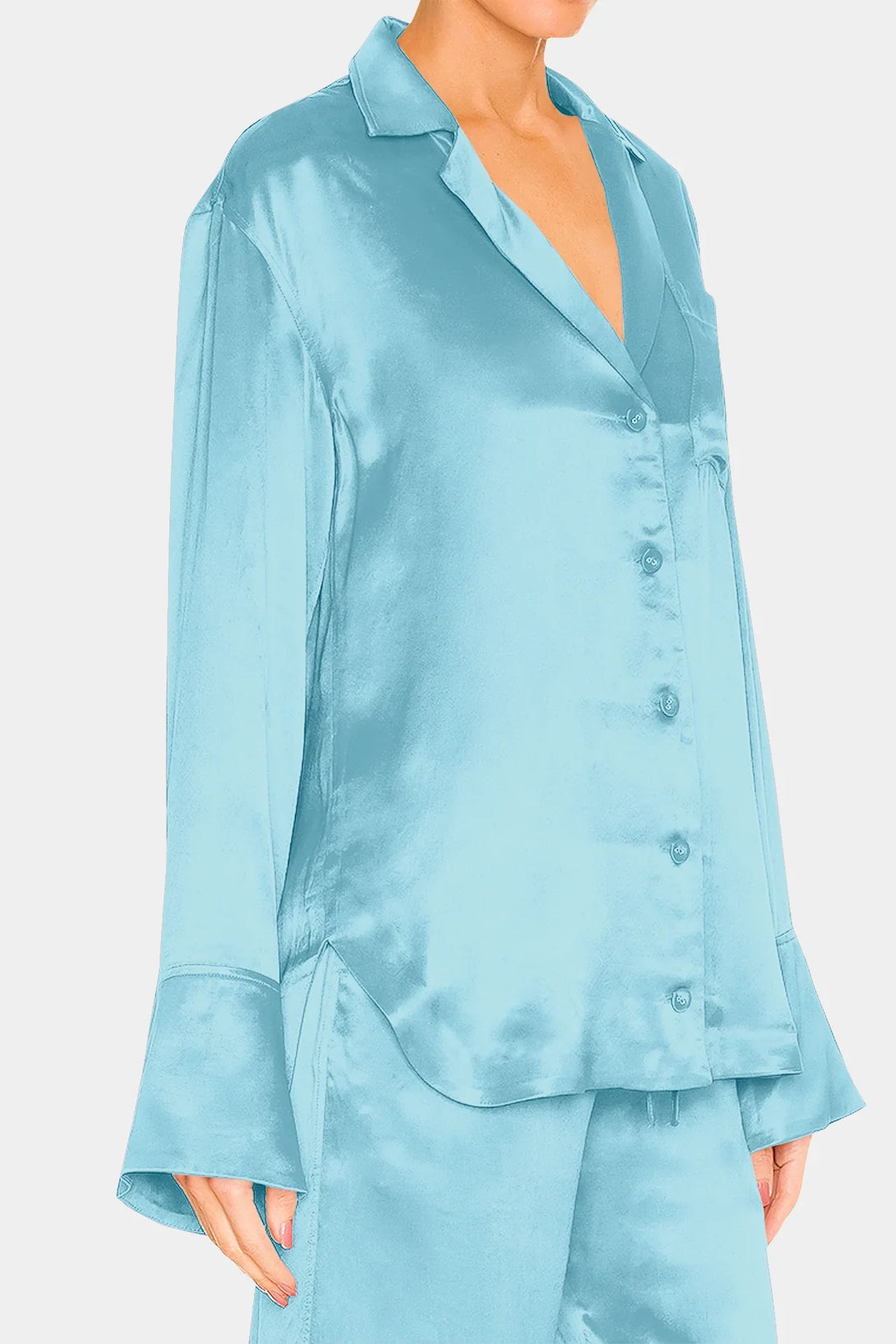 Shahida Parides,
collar shirt for women,
casual shirts for women,
blue shirt,