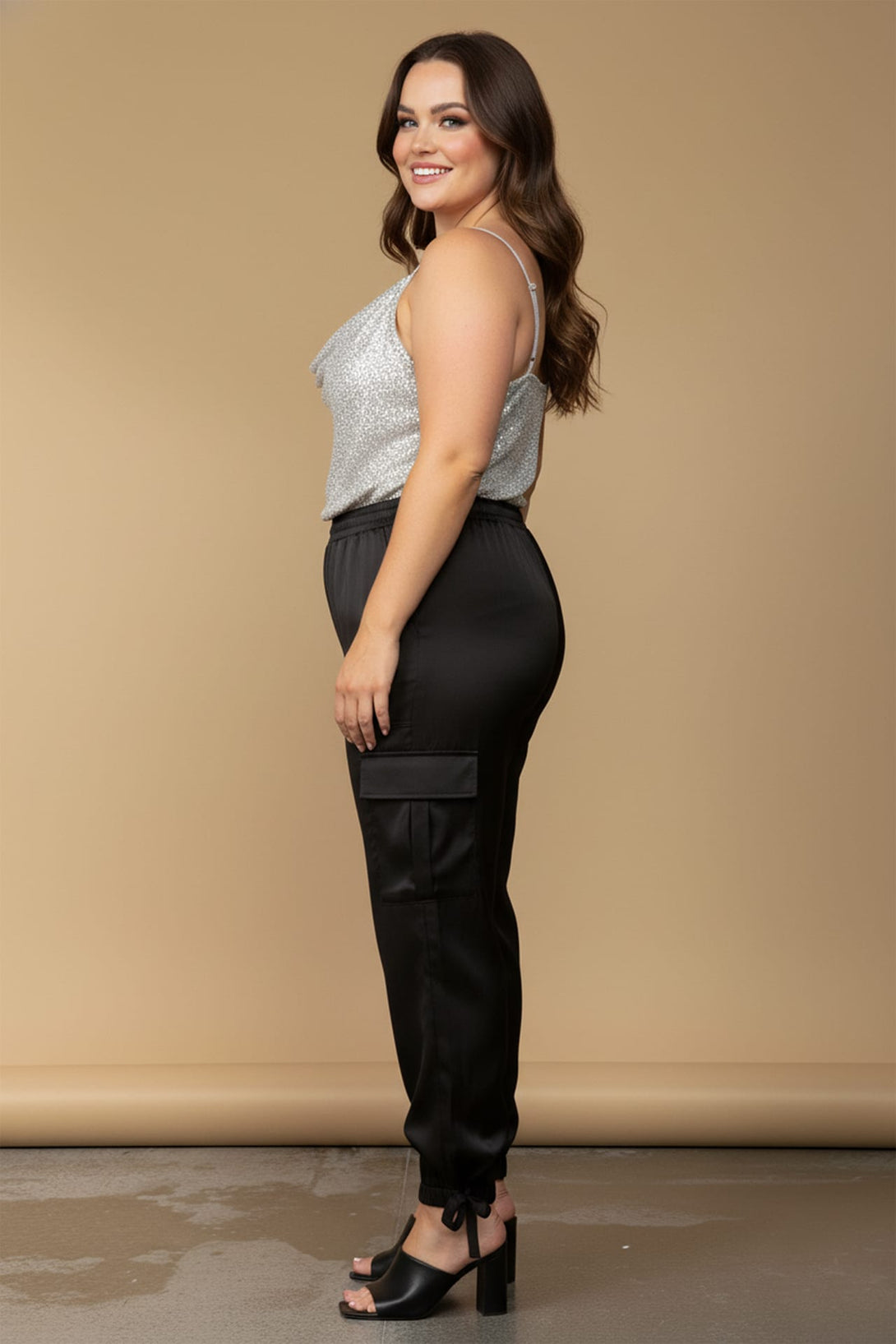 comfortable black joggers for women lounging, Shahida,