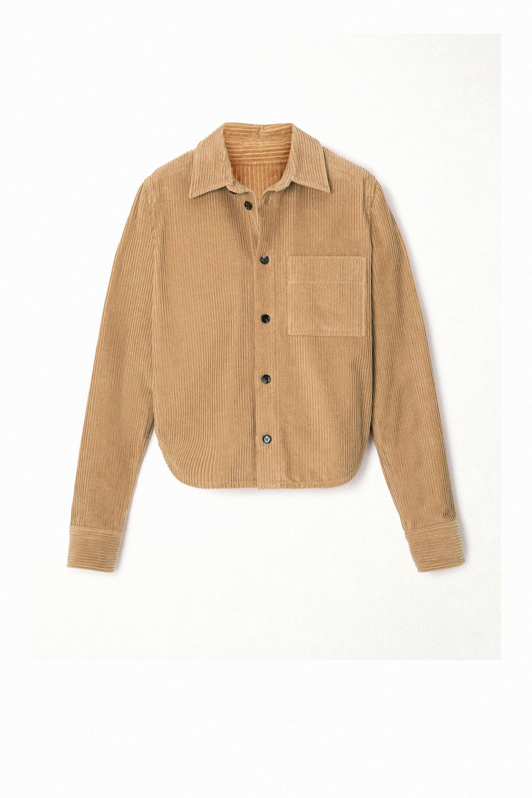 women’s casual corduroy shirt look, Shahida,