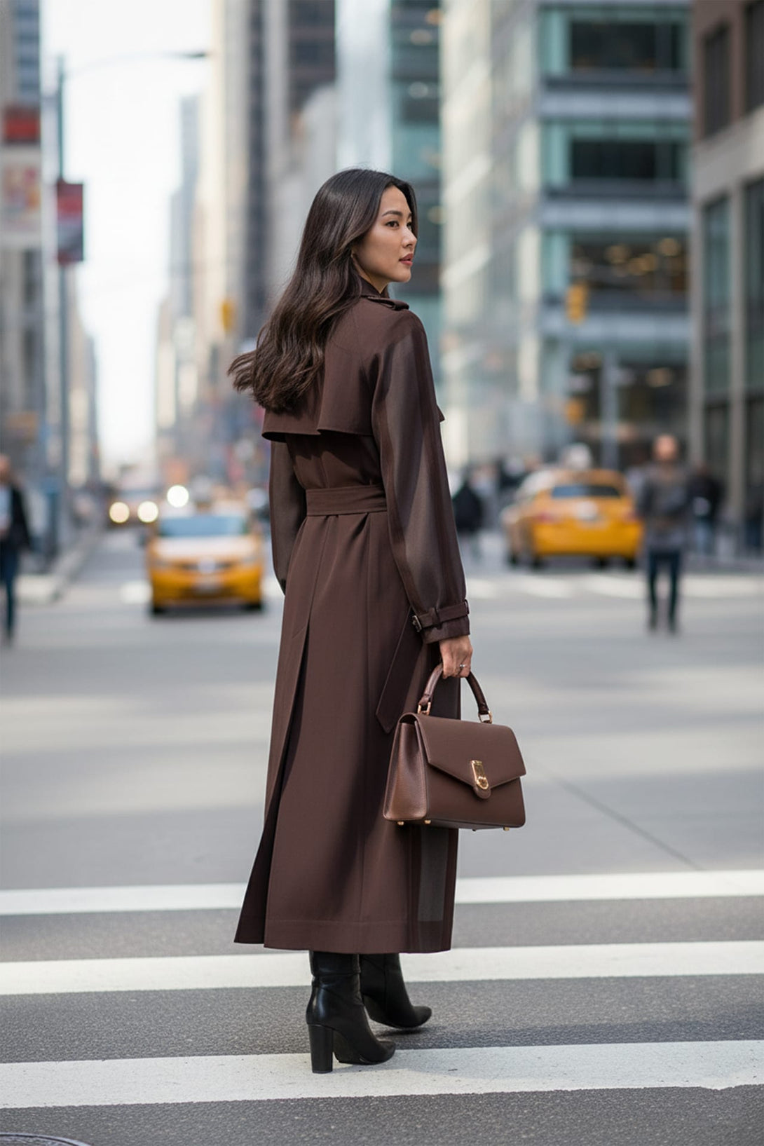 Shahida Parides,
tailored maxi coat,
ankle-length coat,
lightweight trench coat,