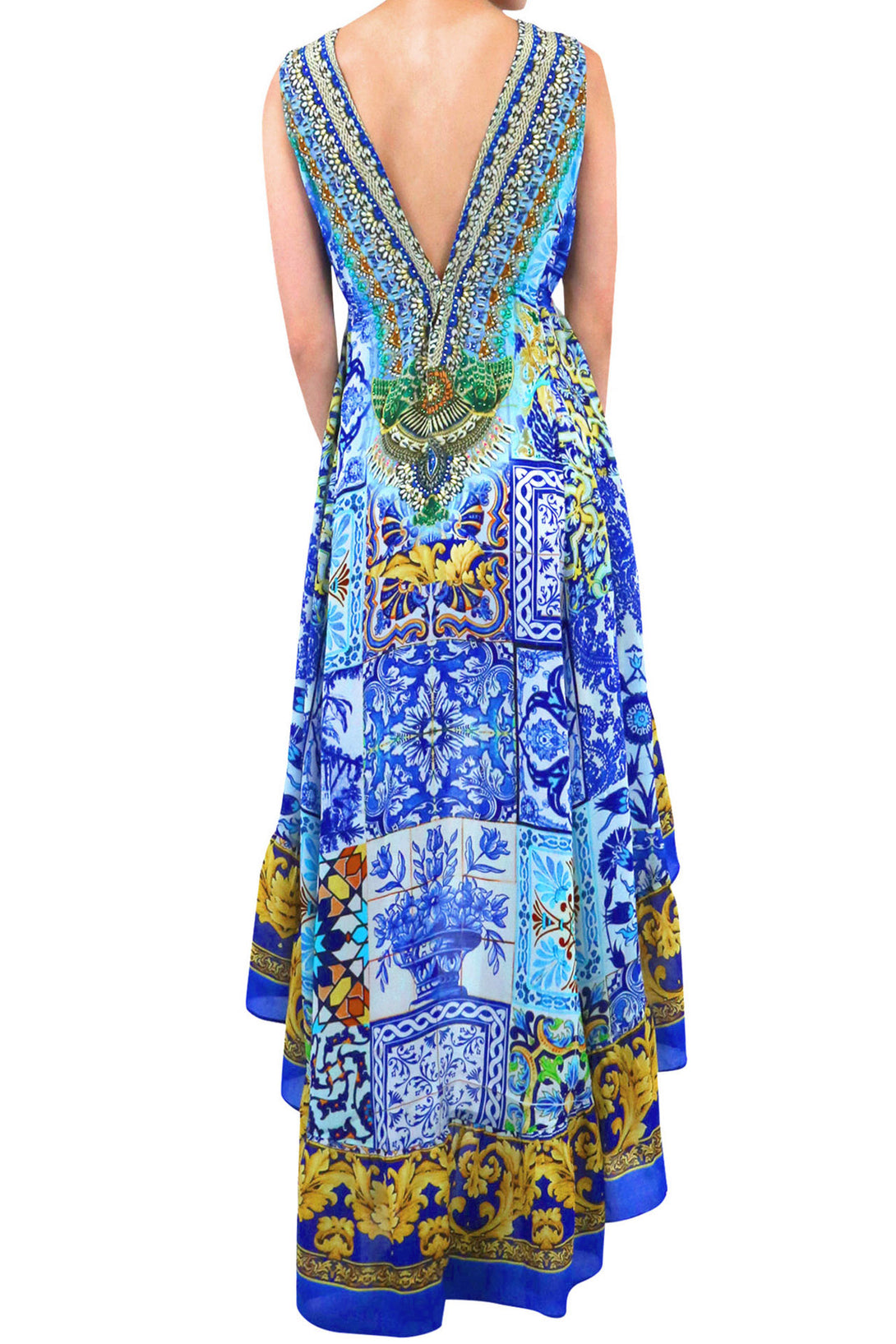  light blue maxi dress, long summer dresses, asymmetrical cocktail dress, Shahida Parides, maxi dresses for women,