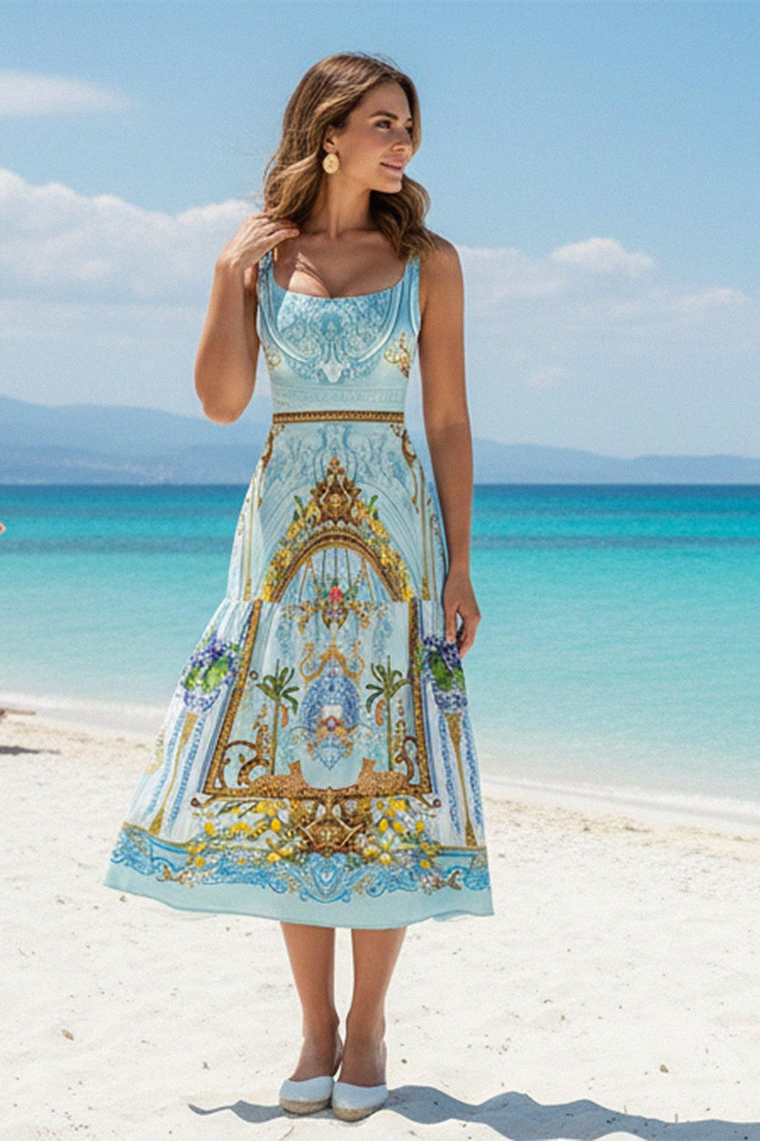 Shahida Parides,
blue dress,
sexy midi dress,
sun dresses for plus size,