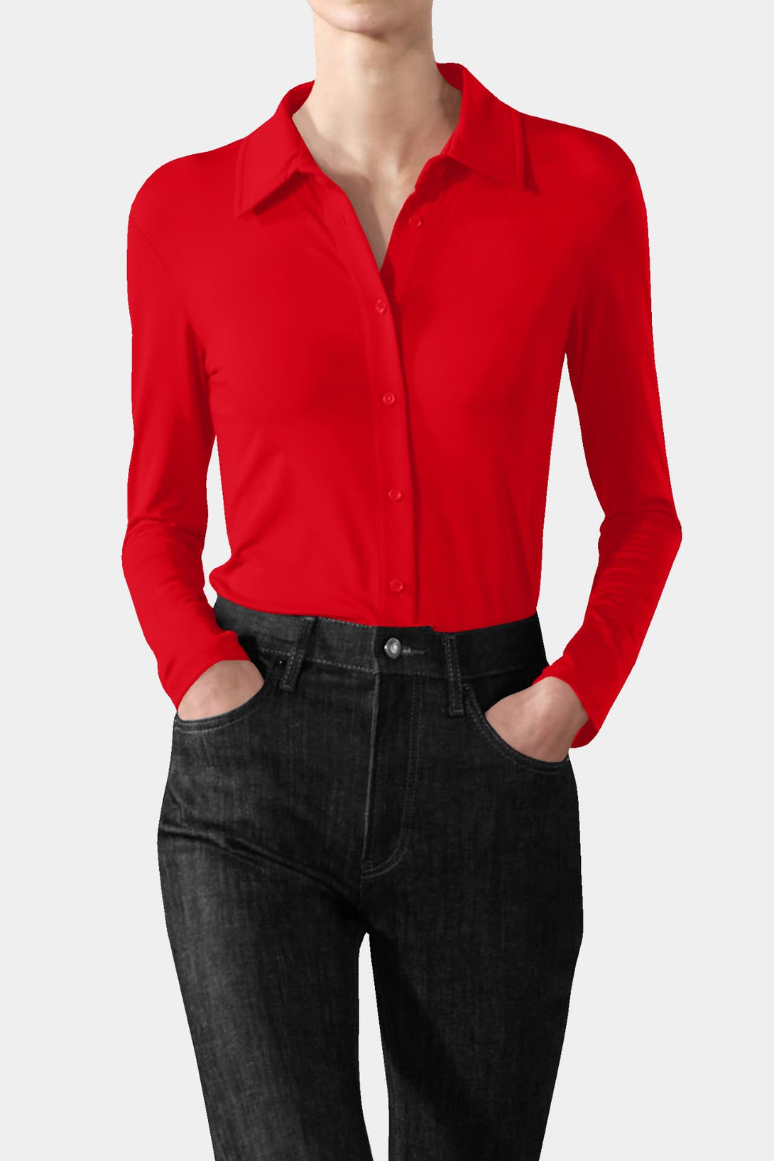  long sleeve tops, silk button down shirt, business casual tops, Shahida Parides,