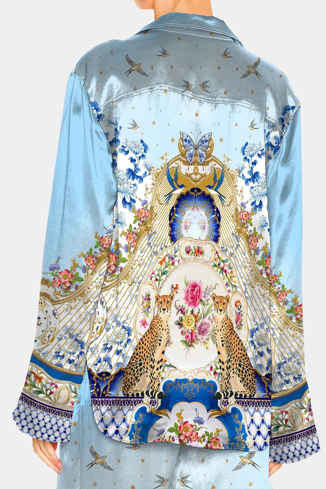 romanticism print, Shahida Parides, 
printed shirt,
printed shirts for women,
plus size shirts,