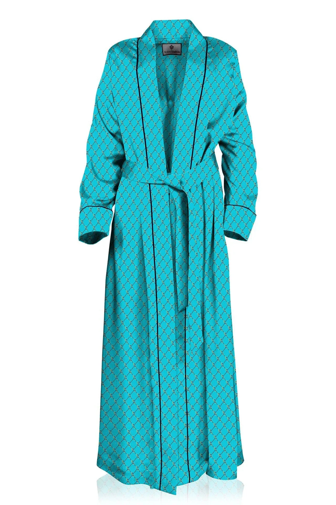 Designer Silk Kimono Robe Womens | Printed Silk Robe | Kyle X Shahida ...