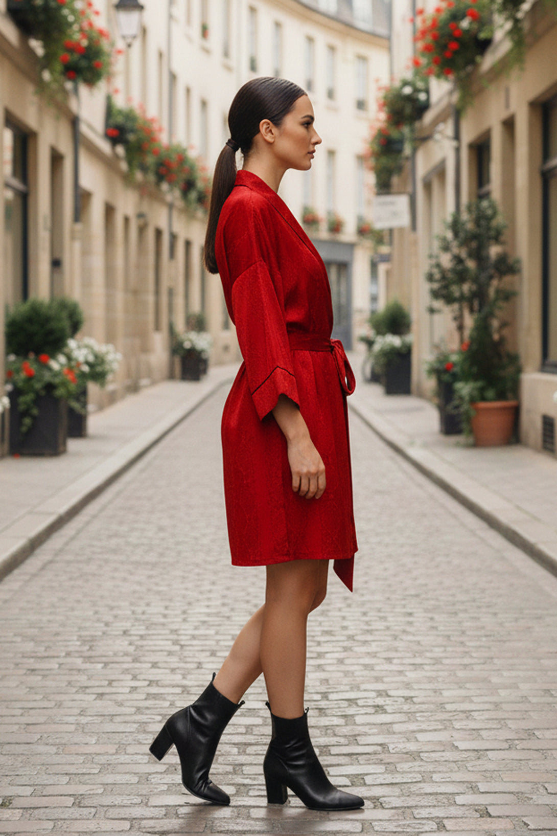 womens-short-robe, silk-robe, Kyle-X-Shahida, elegant-kimono, designer-robe, short-robe-for-women, luxury-robe, womens-fashion, silk-clothing, fashionable-robe