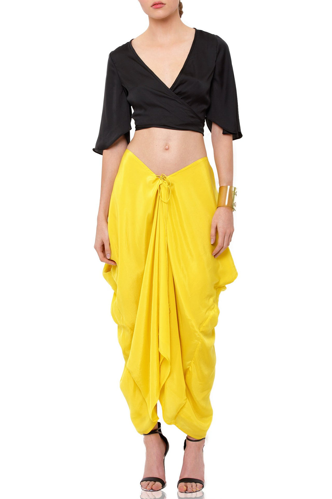  yellow mini dress, luxury kaftan, Shahida Parides, sleeveless mini dress, sexy short dresses,