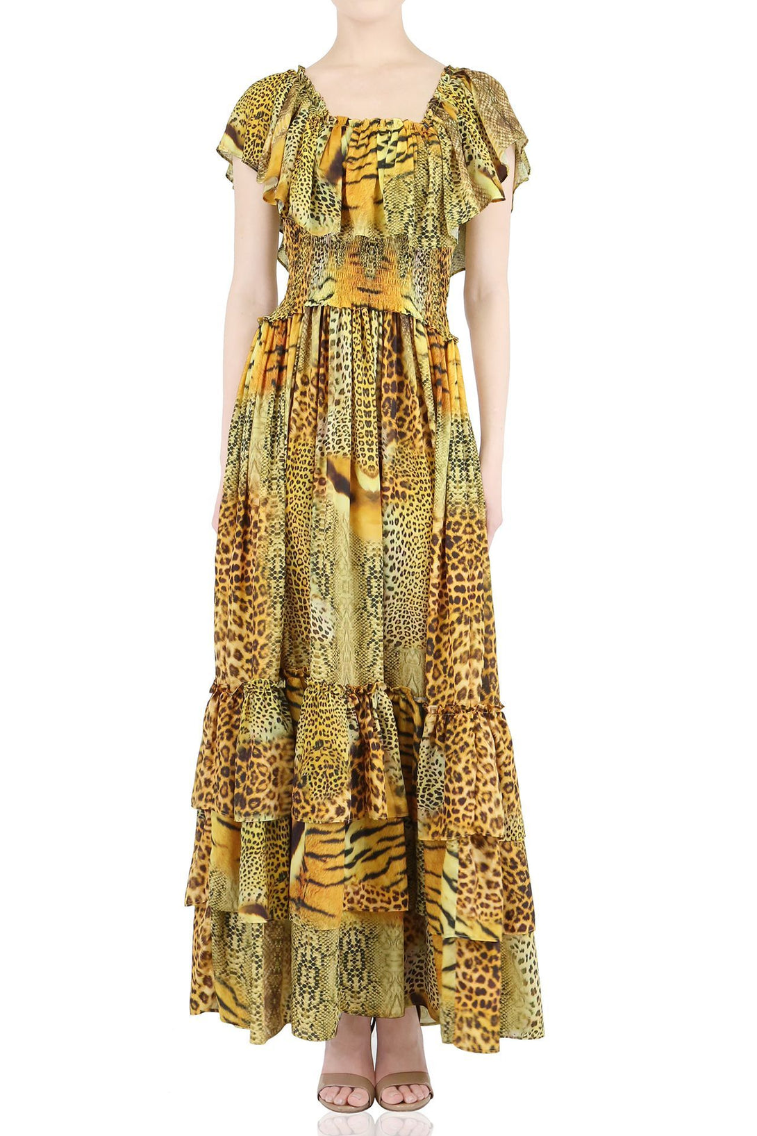  yellow long summer dress, flowy maxi dress, Shahida Parides, plus size maxi dresses,