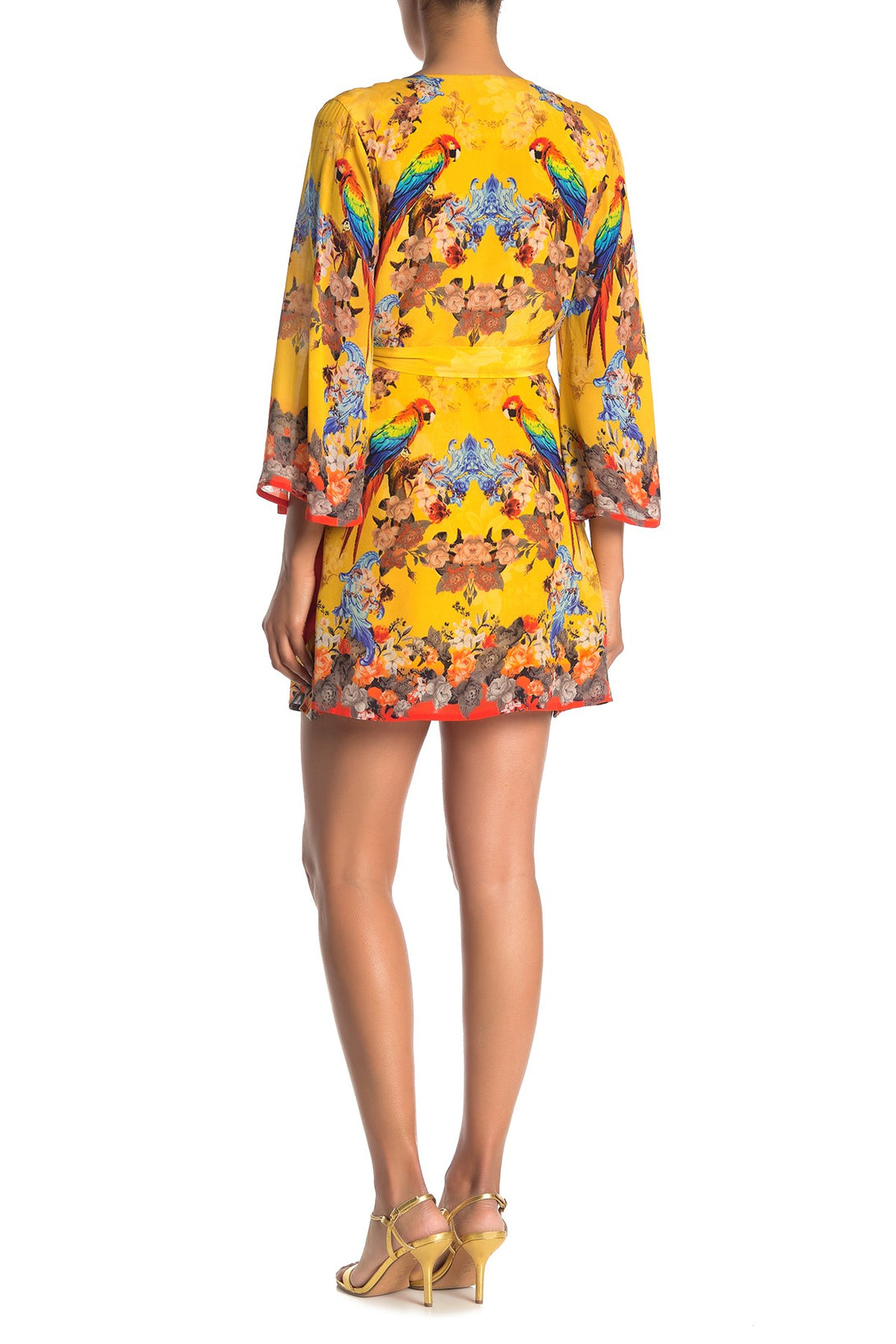  yellow satin mini dress, mini wrap dress plus size, Shahida Parides, silk wrap dresses,