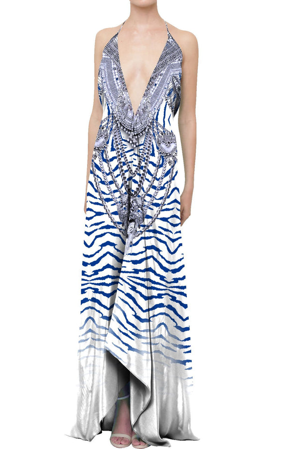 3 Way to wear Dress in Zebra Print