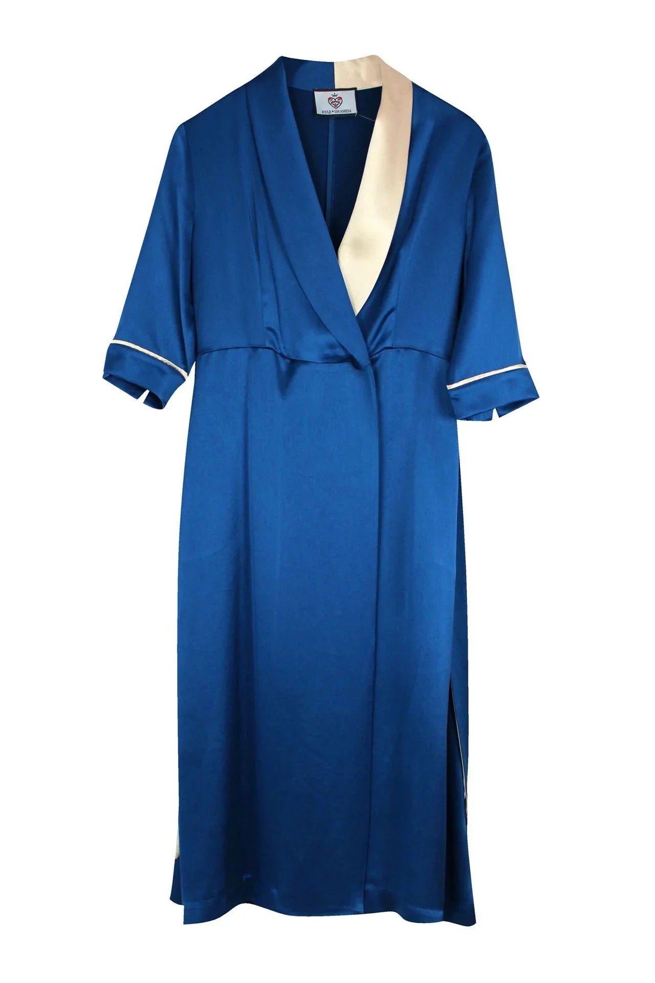 Blue Robe Dress Women Dual Tone Robe Dress In Blue - Kyle x Shahida – Shahida Parides