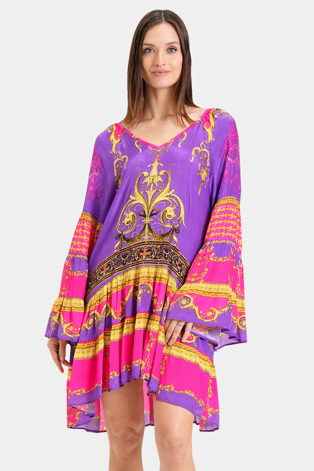  purple satin short dress, sleeveless mini dress, Shahida Parides, short dress mini,
