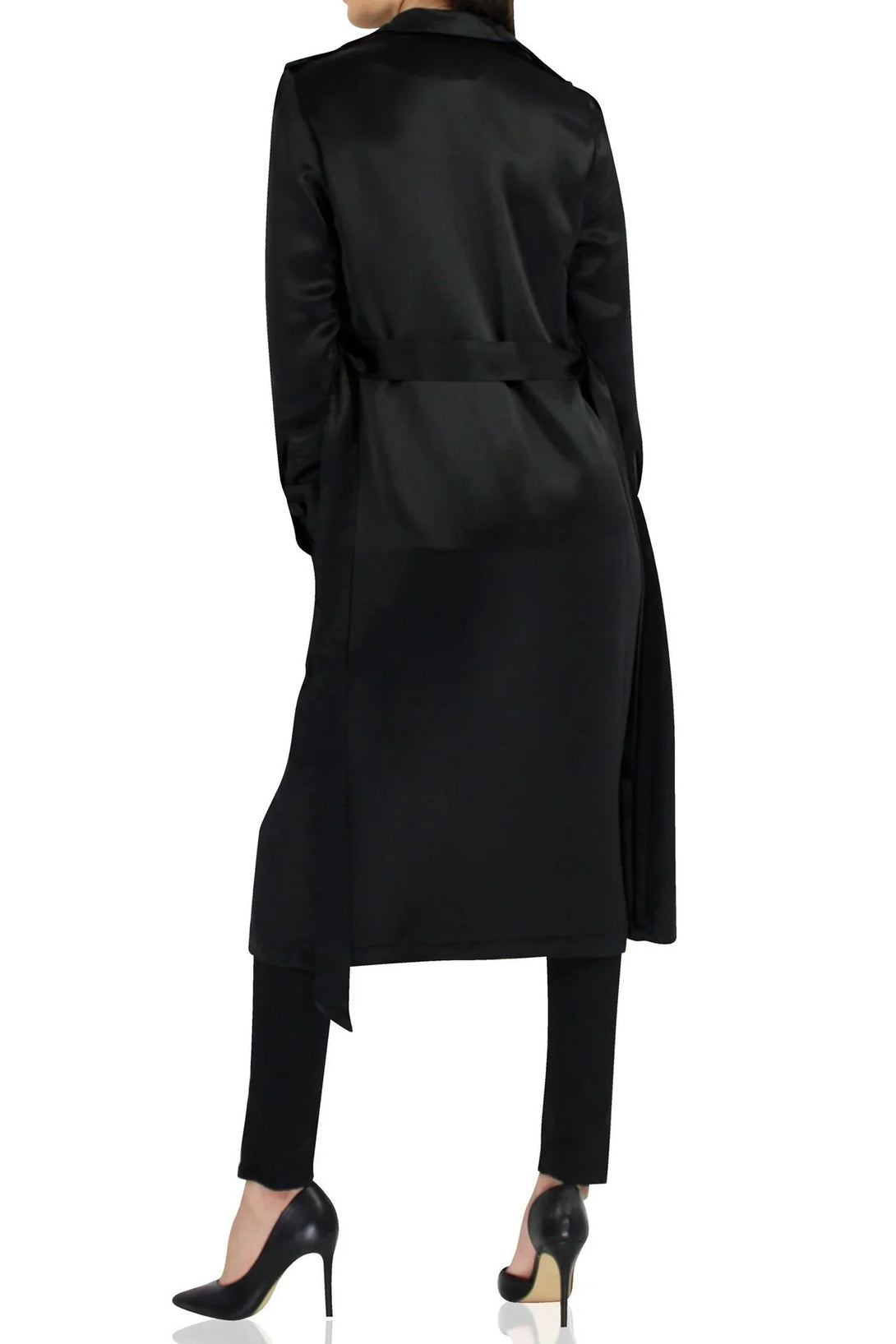 satin trench coat dress TOTEME
