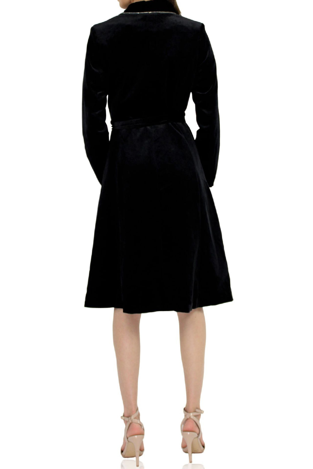 Designer-Black-Robe-Dress-For-Women-By-Kyle-Richard