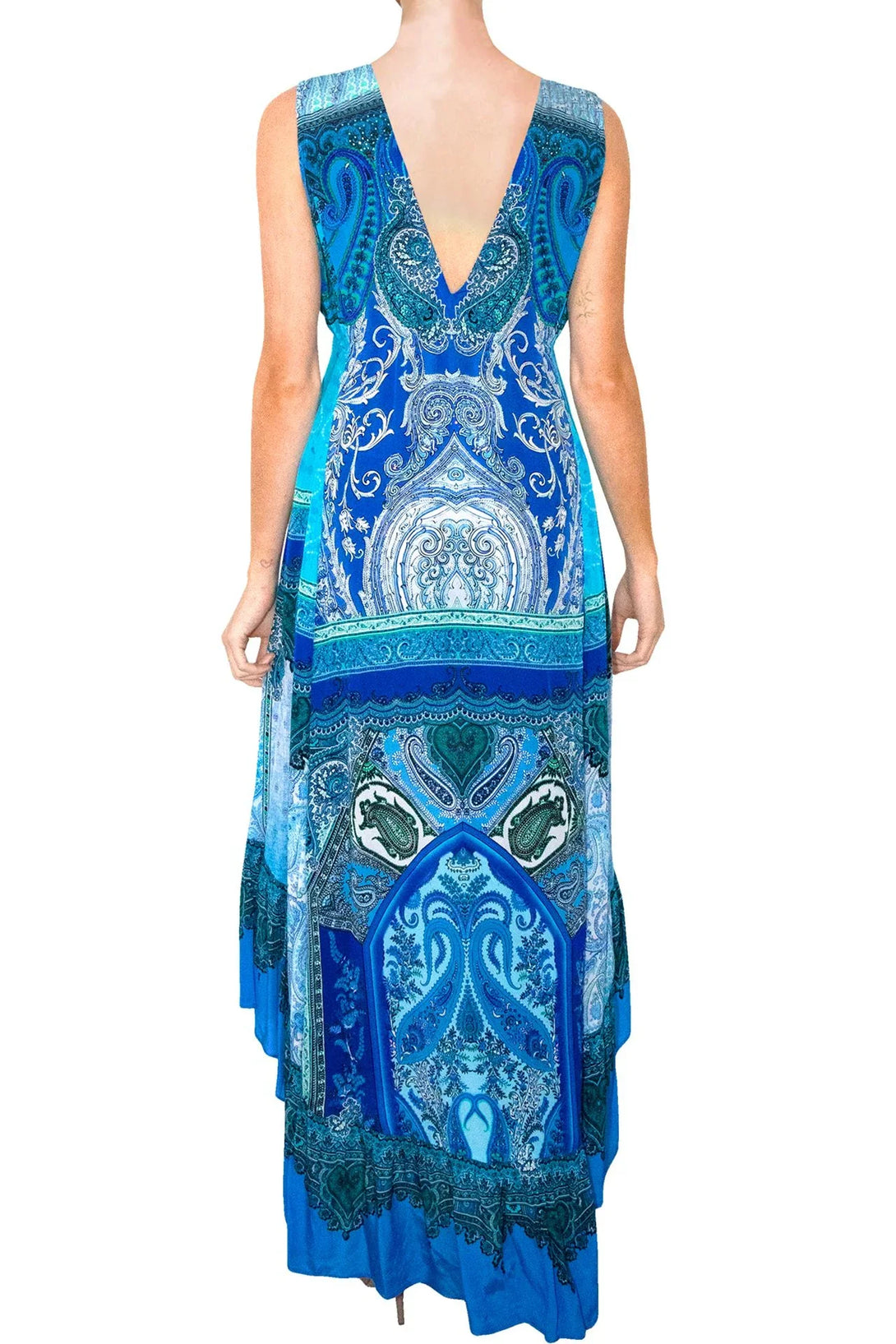 Designer Long Silk Dress | High Low Summer Dresses | Shahida Parides Designer Long Silk Dress | High Low Summer Dresses | Shahida Parides
