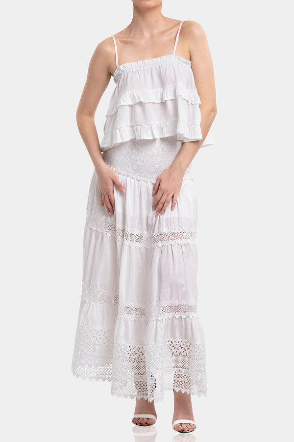 Pure Cotton Long Skirt