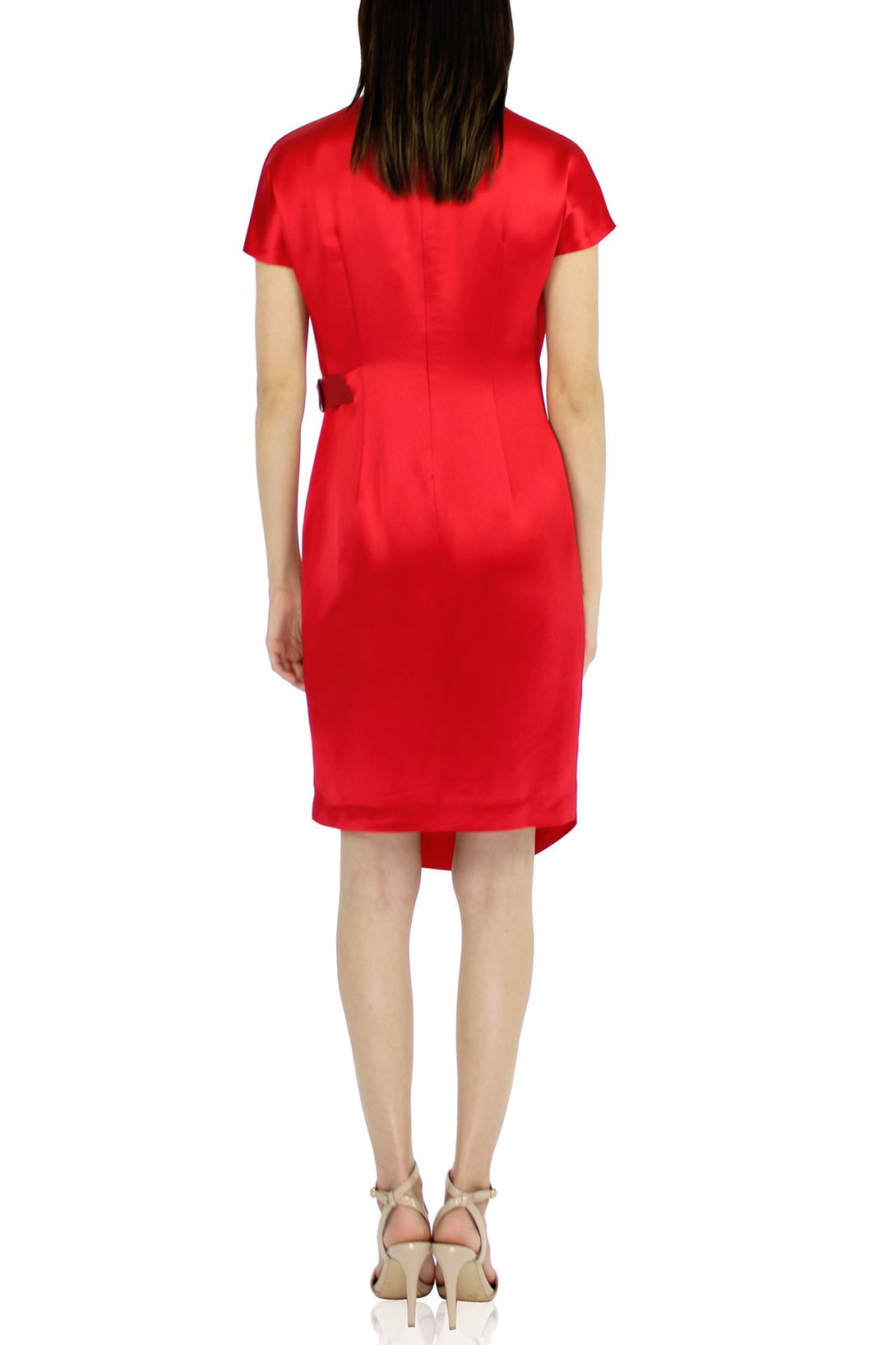 Designer-Mini-Belted-Dress-In-Red-From-Kyle.
