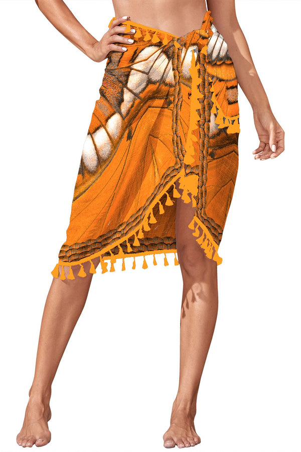 Orange Pareo Skirt