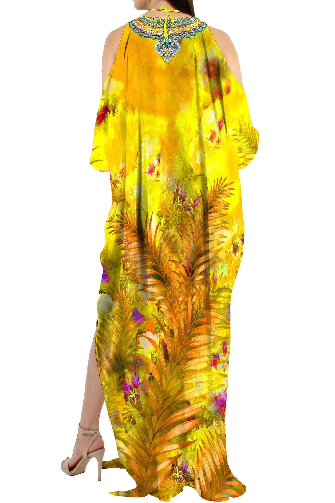 Caftan Dresses - Luxury Kaftans & Yellow Kaftan Dress For Women One Size (OS) Caftan Dresses - Luxury Kaftans & Yellow Kaftan Dress For Women One Size (OS)
