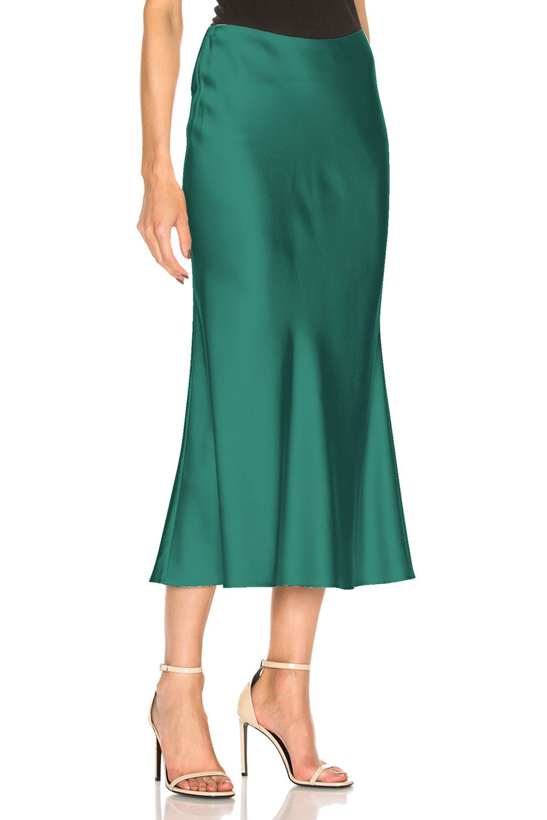 Designer-Silk-Green-Skirt-By-Kyle-Richard